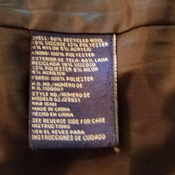 Green with envy Black wool blend peacoat - Picture 10 of 11